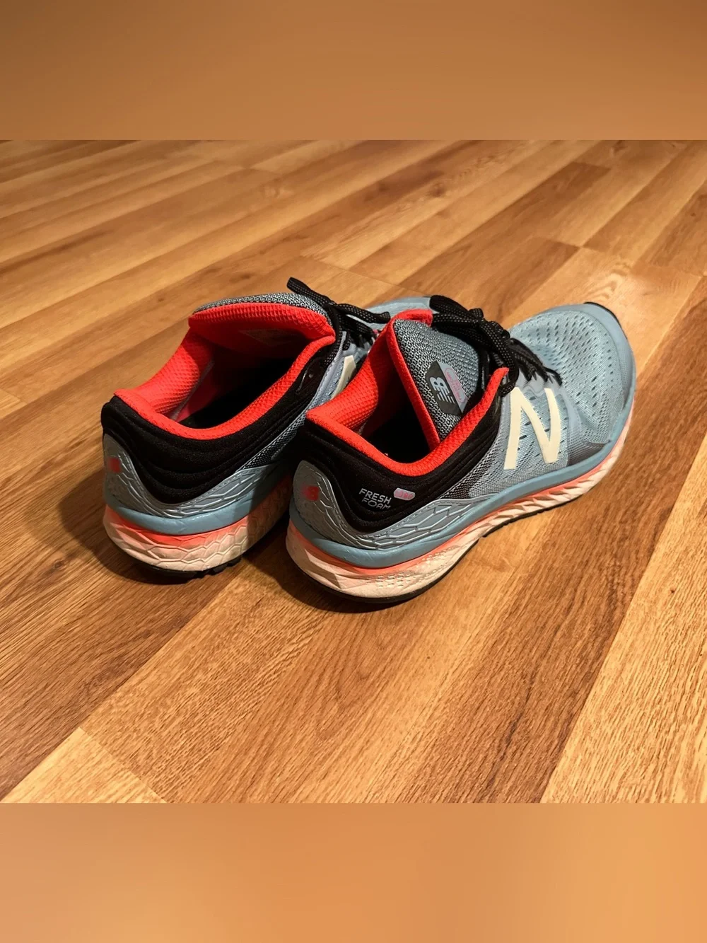 New Balance Coral and Light Blue Women's Running Shoe 12